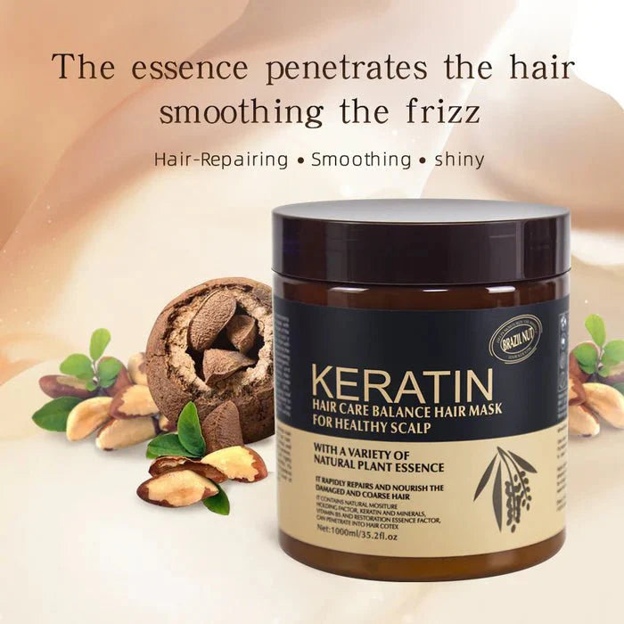 Keratin Hair Mask Treatment 500ml | Deep Repair Hair Care Mask for Healthy Scalp & Damaged Hair | Sealed Pack