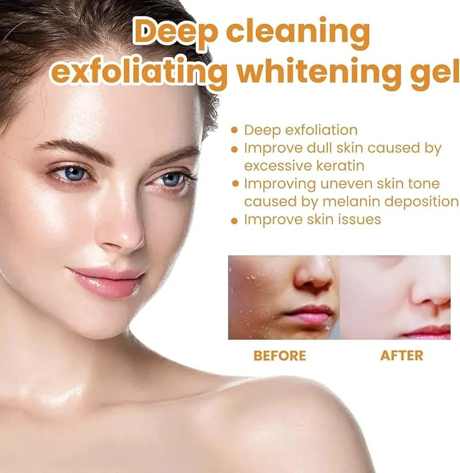 Orange Enzyme Exfoliating Gel – Skin Brightening, Deep Cleansing & Dead Skin Remover (100g)