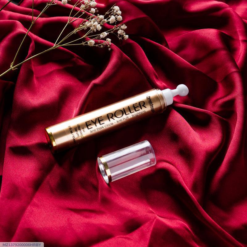 Anti-Dark Circle Eye Roller 5ml Premium Gold Tube – Under Eye Serum for Dark Circles, Puffiness & Fine Lines