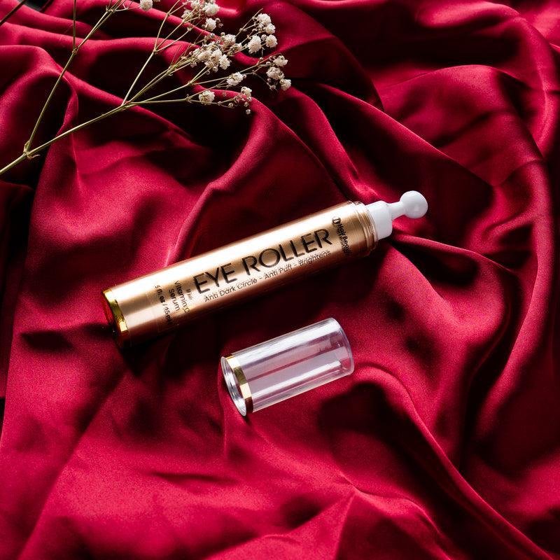 Anti-Dark Circle Eye Roller 5ml Premium Gold Tube – Under Eye Serum for Dark Circles, Puffiness & Fine Lines